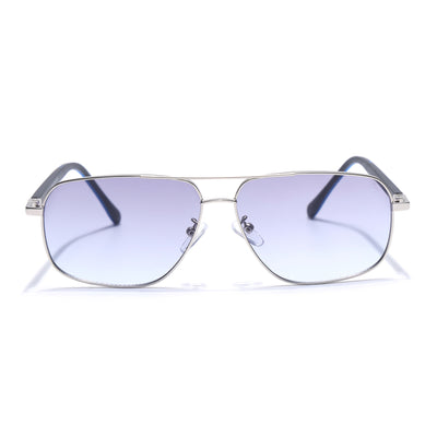 Dawn - Silver Rectangle Sunglasses I (7035CL2127)