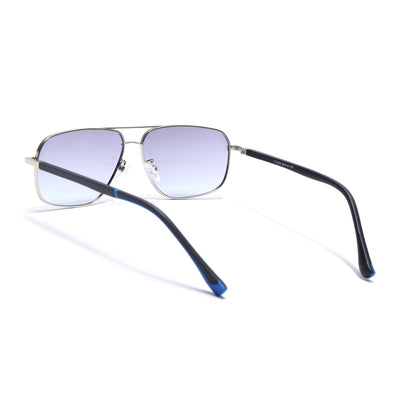 Dawn - Silver Rectangle Sunglasses I (7035CL2127)