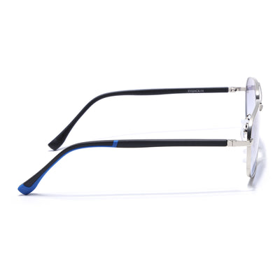 Dawn - Silver Rectangle Sunglasses I (7035CL2127)