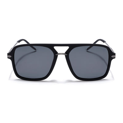 Eyejack Black Wayfarer Polarized Sunglasses for Men & Women (7503PCL1276)
