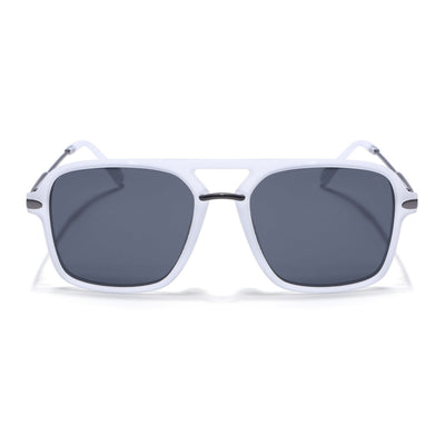 Eyejack Grey Wayfarer Polarized Sunglasses for Men & Women (7503PCL1277)