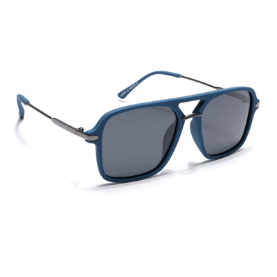 Eyejack Blue Wayfarer Polarized Sunglasses for Men & Women (7503PCL1279)