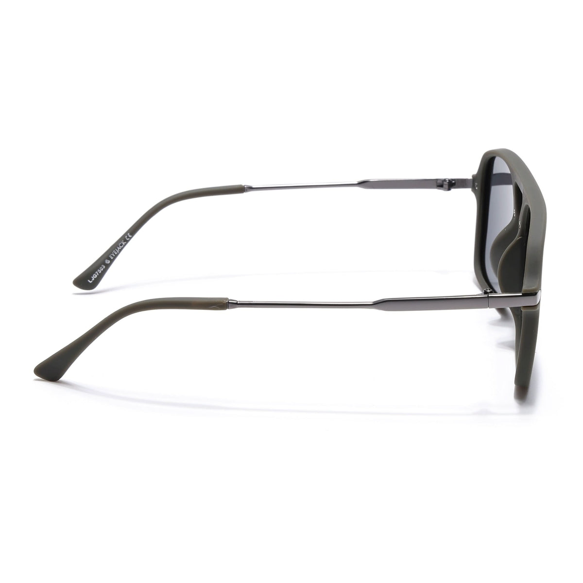 Eyejack Olive Wayfarer Polarized Sunglasses for Men & Women (7503PCL1280)