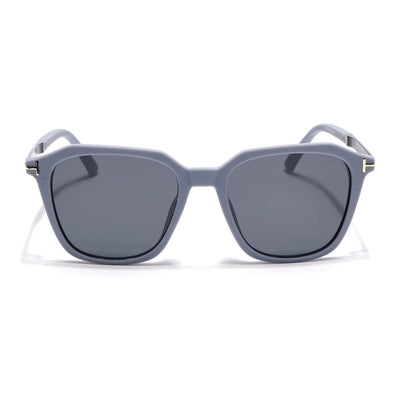 Eyejack Grey Square Polarized Sunglasses for Men & Women (7524PCL1268)