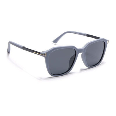 Eyejack Grey Square Polarized Sunglasses for Men & Women (7524PCL1268)