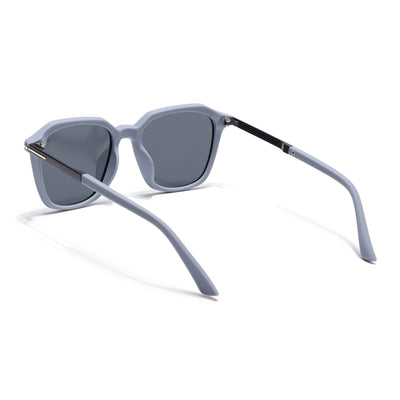 Eyejack Grey Square Polarized Sunglasses for Men & Women (7524PCL1268)