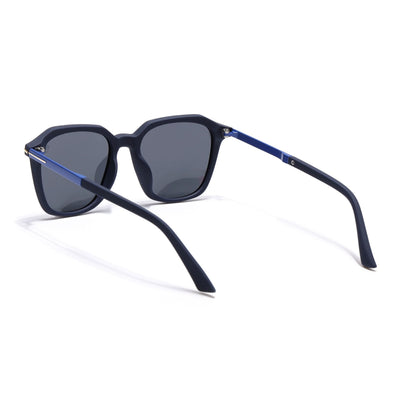 Eyejack Navy Blue Square Polarized Sunglasses for Men & Women (7524PCL1269)