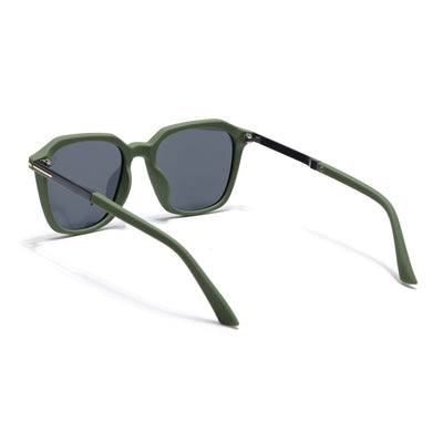 Eyejack Green Square Polarized Sunglasses for Men & Women (7524PCL1272)