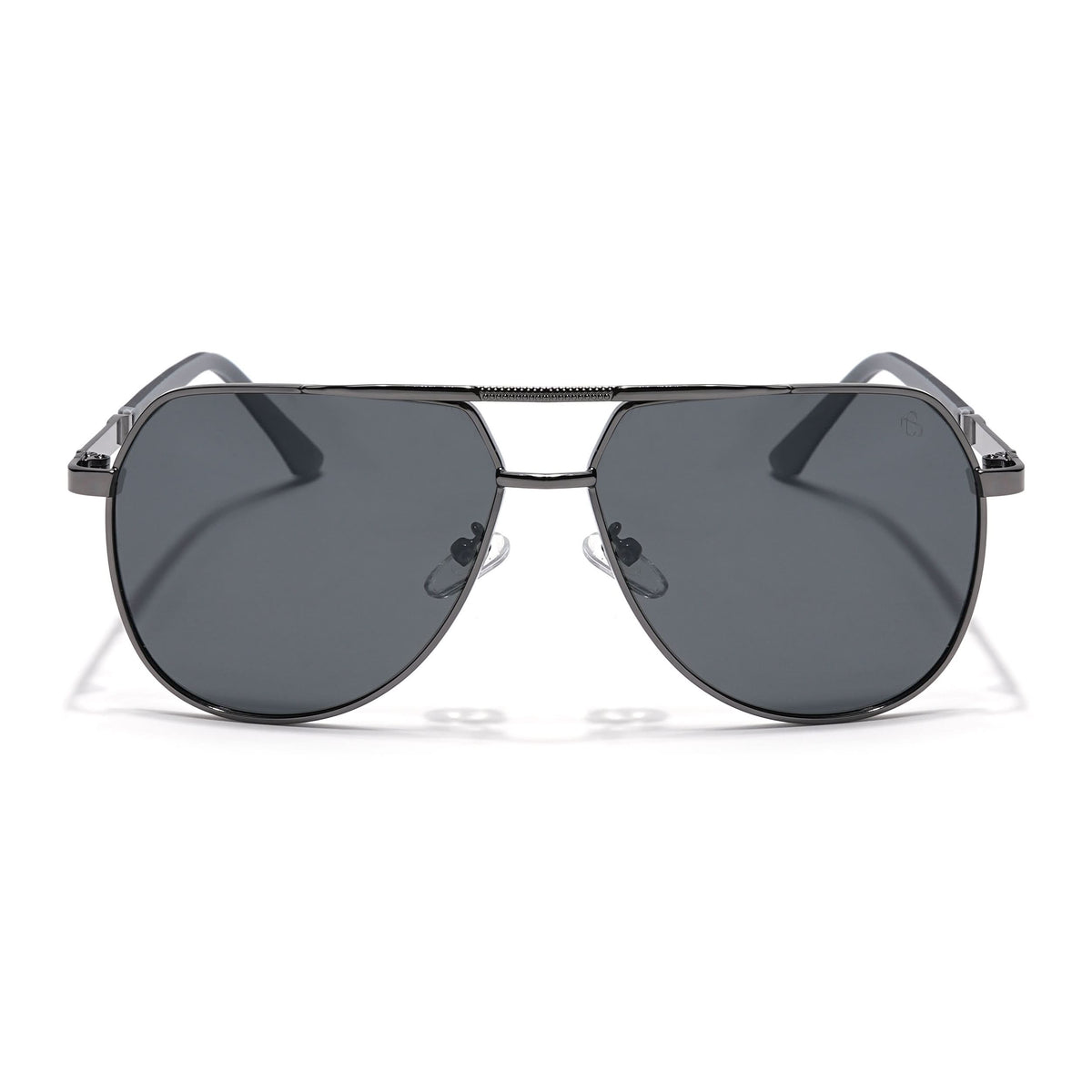 Eyejack Grey Aviator Polarized Sunglasses for Men & Women (8008PCL840)