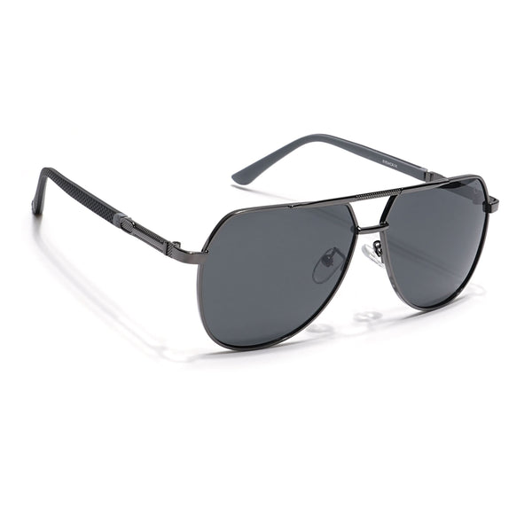 Eyejack Grey Aviator Polarized Sunglasses for Men & Women