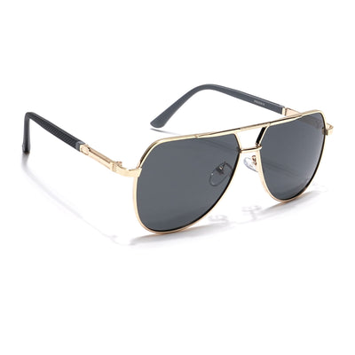 Eyejack Golden Aviator Polarized Sunglasses for Men & Women (8008PCL841)