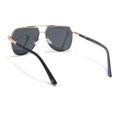Eyejack Golden Aviator Polarized Sunglasses for Men & Women (8008PCL841)