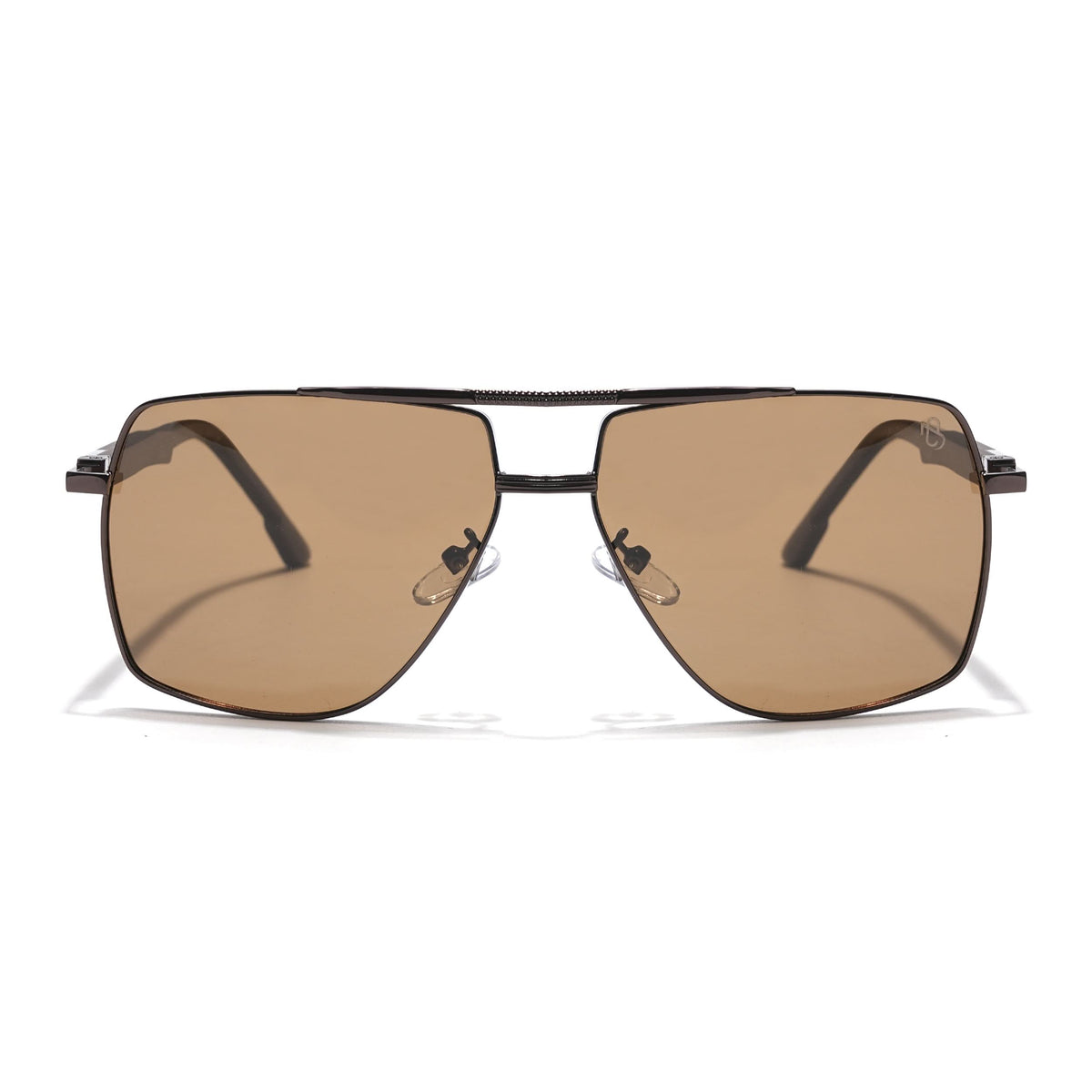 Eyejack Aviator Polarized Sunglasses for Men & Women (Brown Lens | Brown Frame - 8015PCL755)