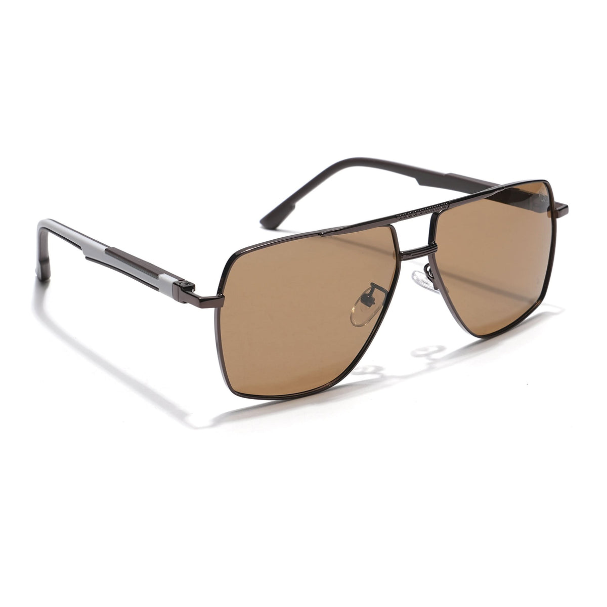Eyejack Aviator Polarized Sunglasses for Men & Women (Brown Lens | Brown Frame - 8015PCL755)