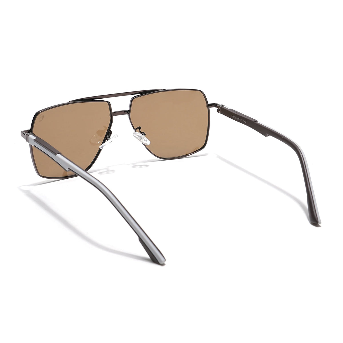 Eyejack Aviator Polarized Sunglasses for Men & Women (Brown Lens | Brown Frame - 8015PCL755)