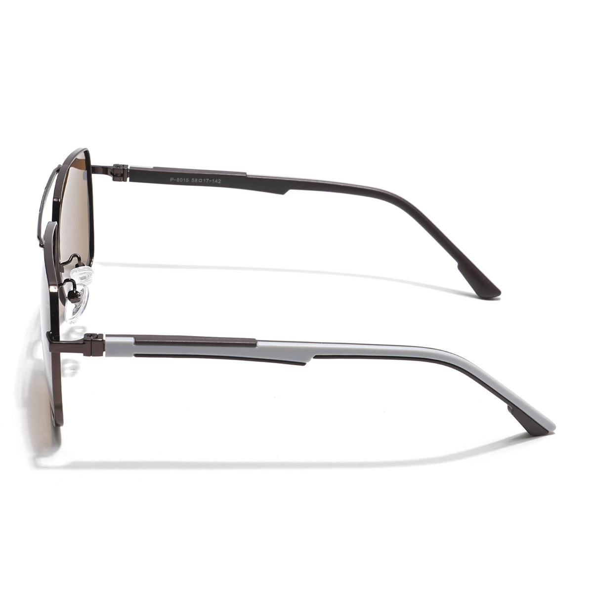 Eyejack Aviator Polarized Sunglasses for Men & Women (Brown Lens | Brown Frame - 8015PCL755)