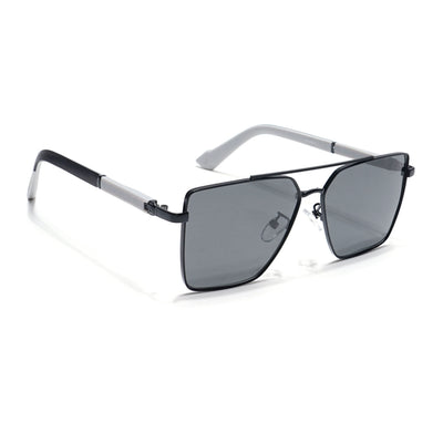 Eyejack Black Square Polarized Sunglasses for Men & Women (8016PCL903)