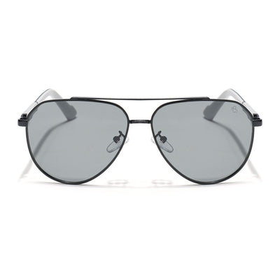 Rover - Black Aviator Polarized Sunglasses (8017PCL876)