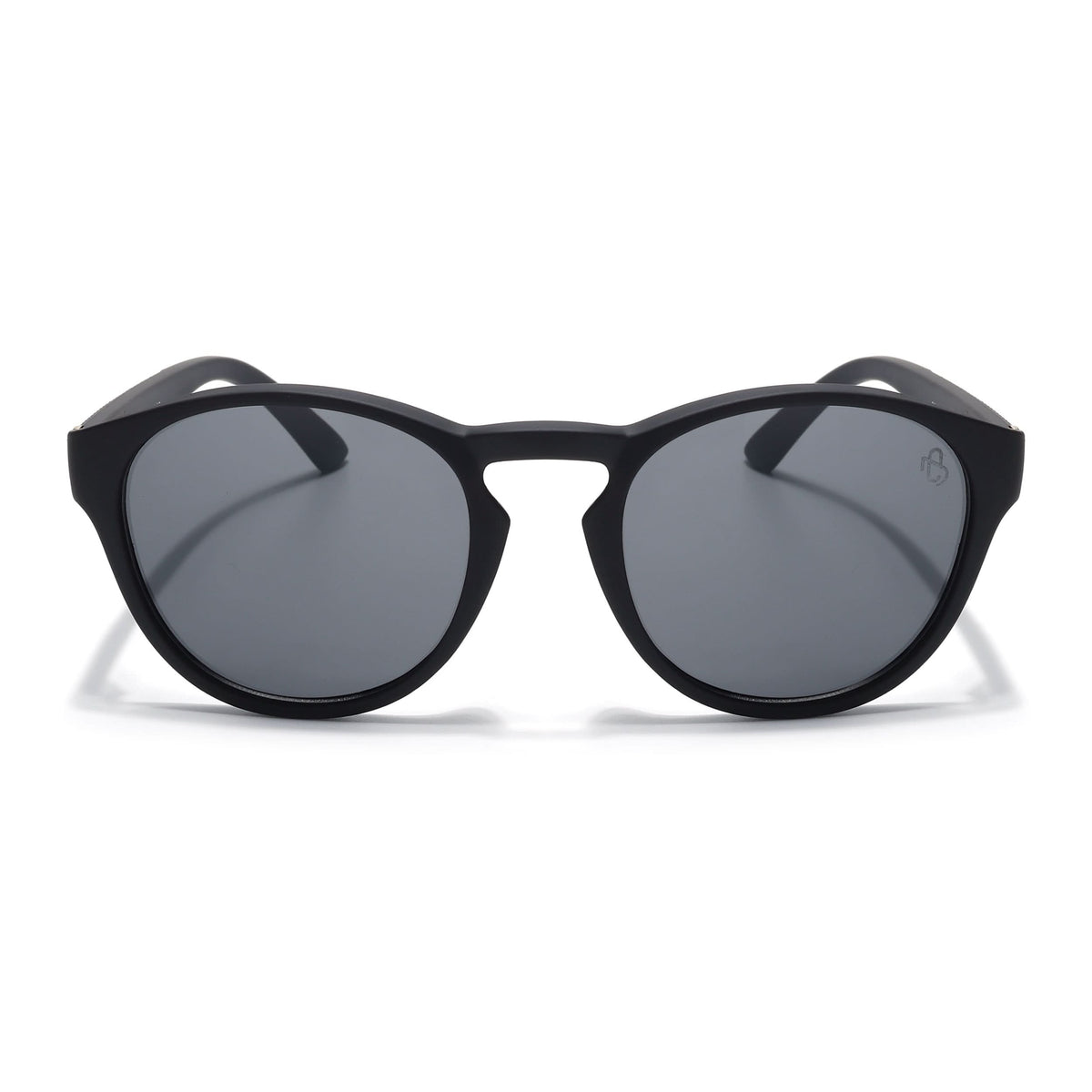 Eyejack Black Round Sunglasses for Men & Women (8018CL1047)