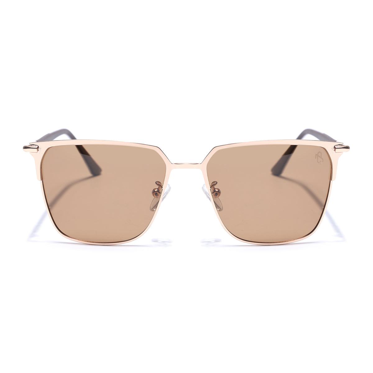 Valor - Square Polarized Sunglasses (Brown Lens | Rose Golden Frame - 8021PCL777)