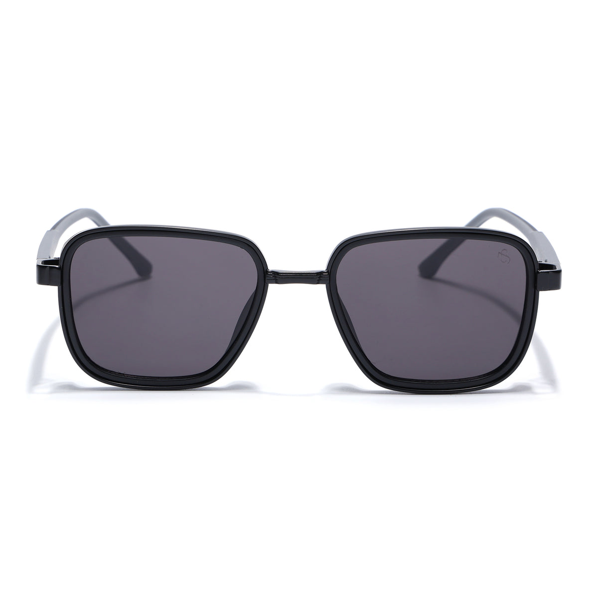 Eyejack Black Square Sunglasses for Men & Women (80809CL2128)