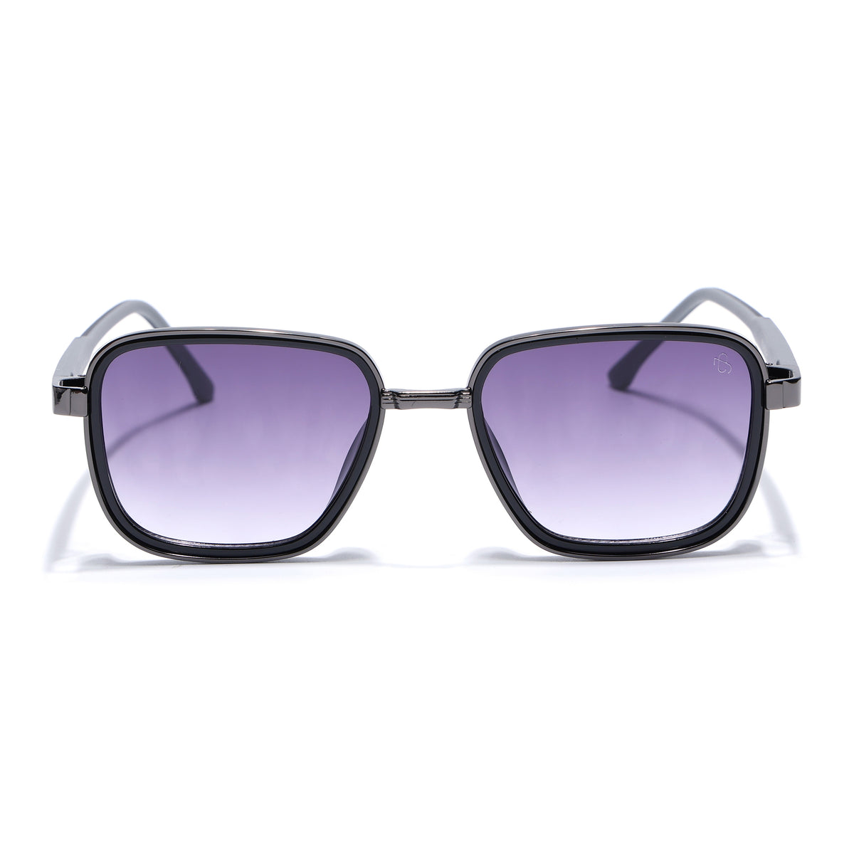 Eyejack Dark Grey Square Sunglasses for Men & Women (80809CL2129)