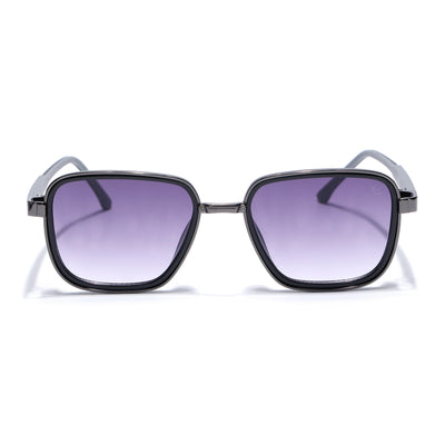 Eyejack Dark Grey Square Sunglasses for Men & Women (80809CL2129)