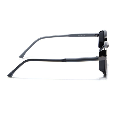 Eyejack Dark Grey Square Sunglasses for Men & Women (80809CL2129)