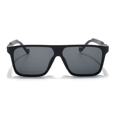 Eyejack Black Square Sunglasses for Men & Women (805CL1026)