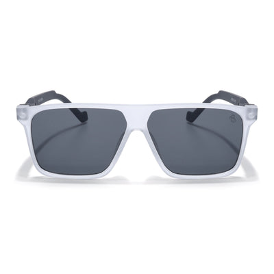 Eyejack Grey Square Sunglasses for Men & Women (805CL1028)