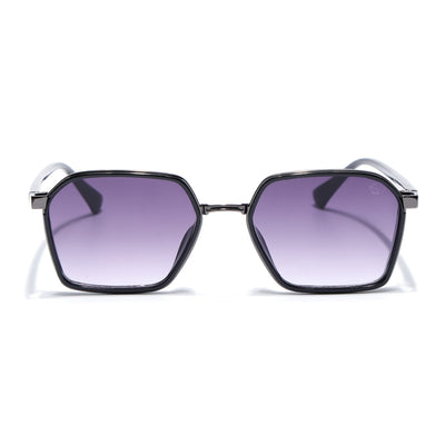 Eyejack Dark Grey Hexagonal Sunglasses for Men & Women (80745CL2133)