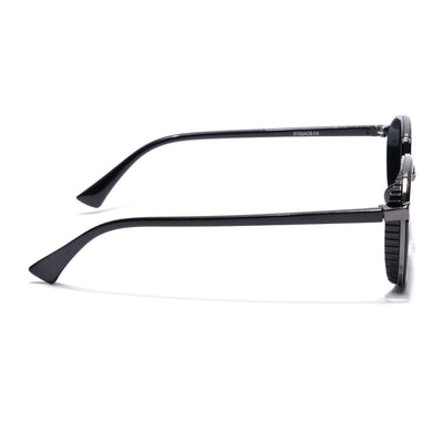 Eyejack Dark Grey Hexagonal Sunglasses for Men & Women (80745CL2133)