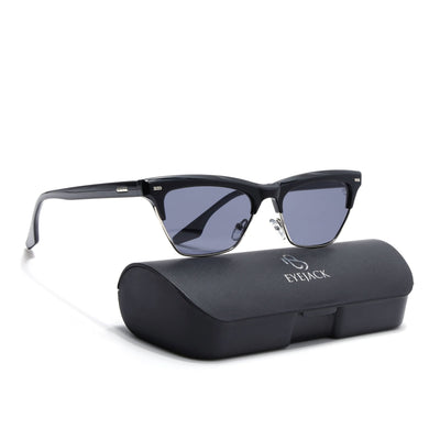 Eyejack Shine Black Cateye Sunglasses for Women (8583CL1249)