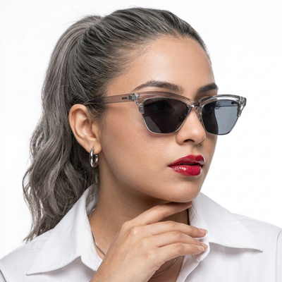 Eyejack Grey Cateye Sunglasses for Women (8583CL1250)
