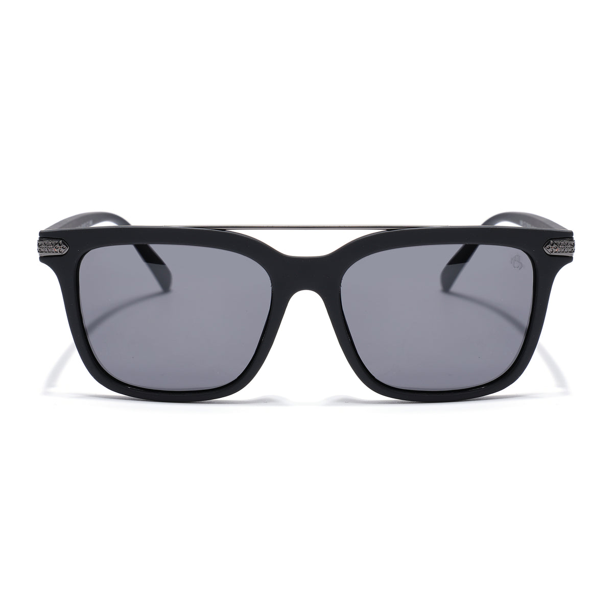 Eyejack Black Wayfarer Polarized Sunglasses for Men & Women (868PCL2137)