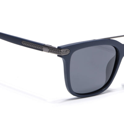 Eyejack Blue Wayfarer Polarized Sunglasses for Men & Women (868PCL2138)