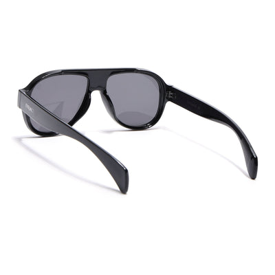 Eyejack Black Oversize Sunglasses for Men & Women (8821CL1094)