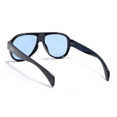 Eyejack Black Oversize Sunglasses for Men & Women (8821CL1096)
