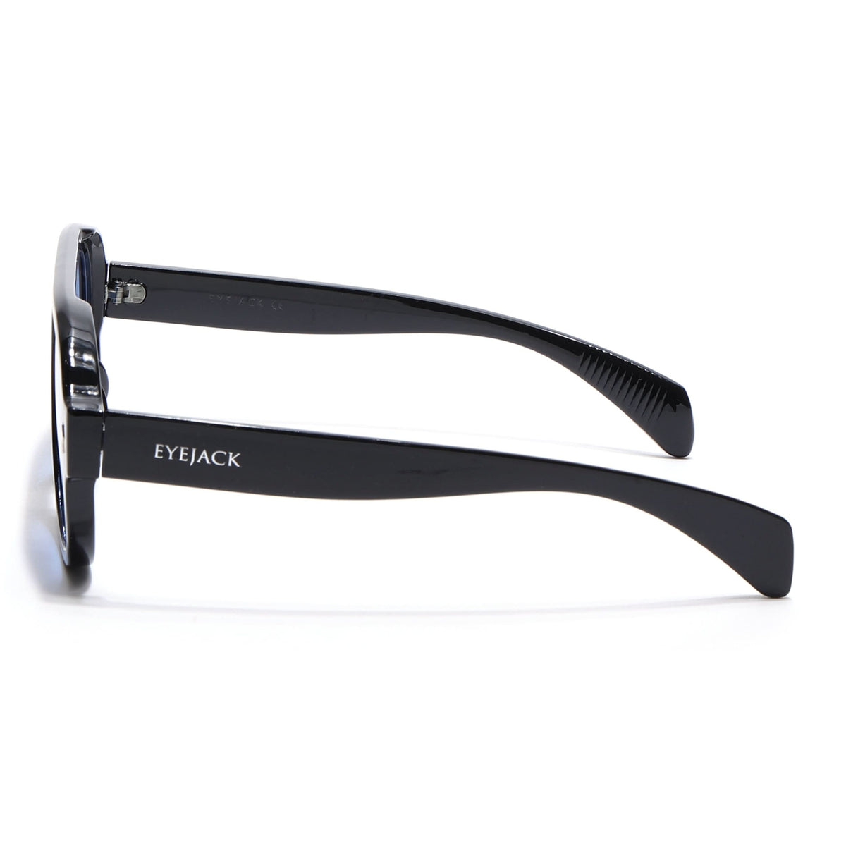 Eyejack Black Oversize Sunglasses for Men & Women (8821CL1096)