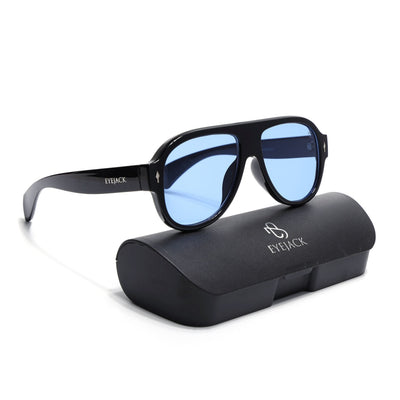 Eyejack Black Oversize Sunglasses for Men & Women (8821CL1096)