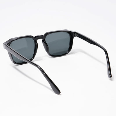 Eyejack Square Sunglasses for Men & Women (Black Lens | Shine Black Frame - 89133CL547-C1)