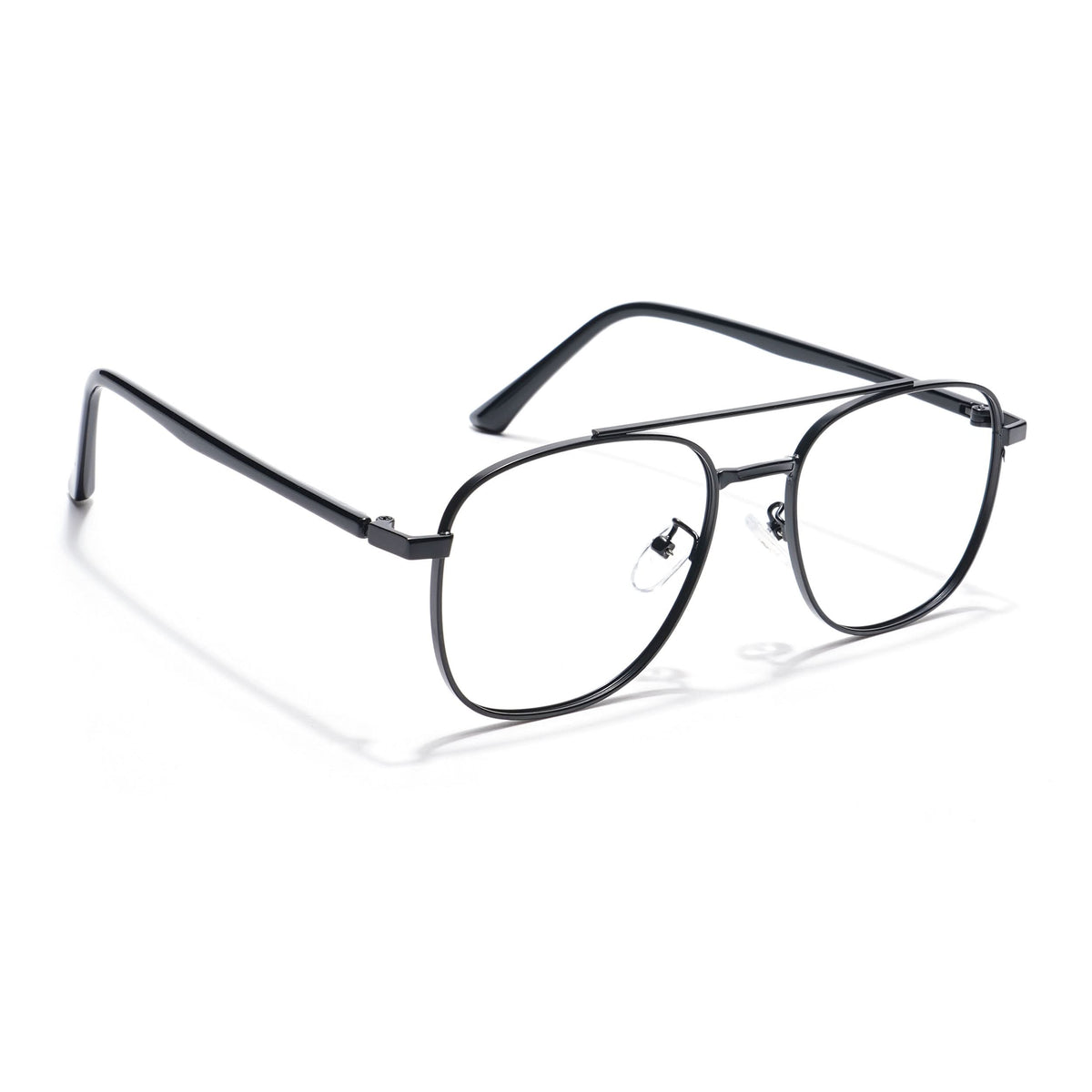 Eyejack Photochromic Black Wayfarer Eyeglasses for Men & Women (9002CL735-C1)
