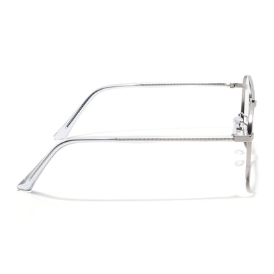 Eyejack Photochromic Silver Wayfarer Eyeglasses for Men & Women (9002CL736-C2)