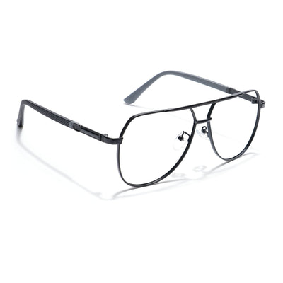 Eyejack Photochromic Black Aviator Eyeglasses for Men & Women (9008CL738-C1)