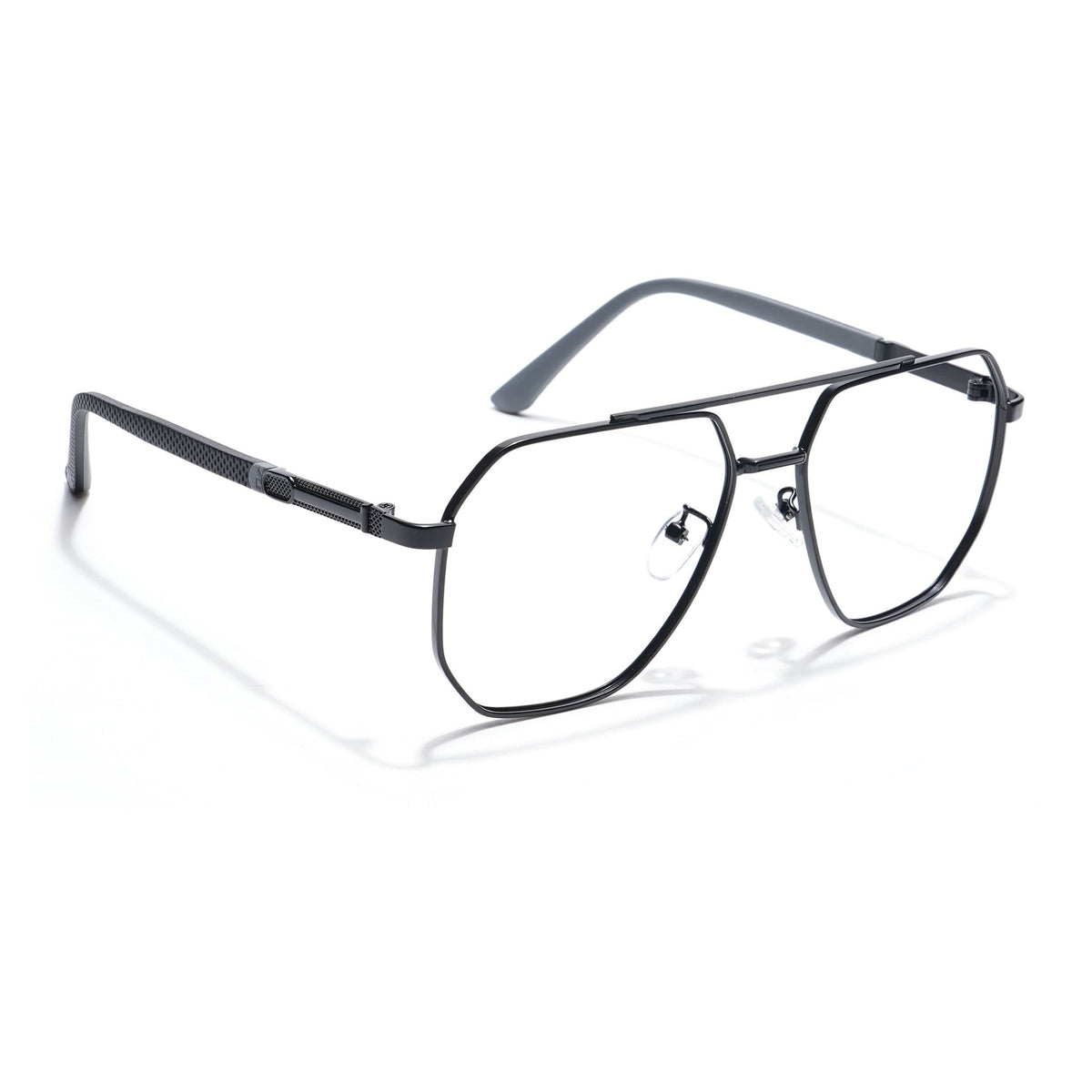 Eyejack Photochromic Black Wayfarer Eyeglasses for Men & Women (9009CL741-C1)