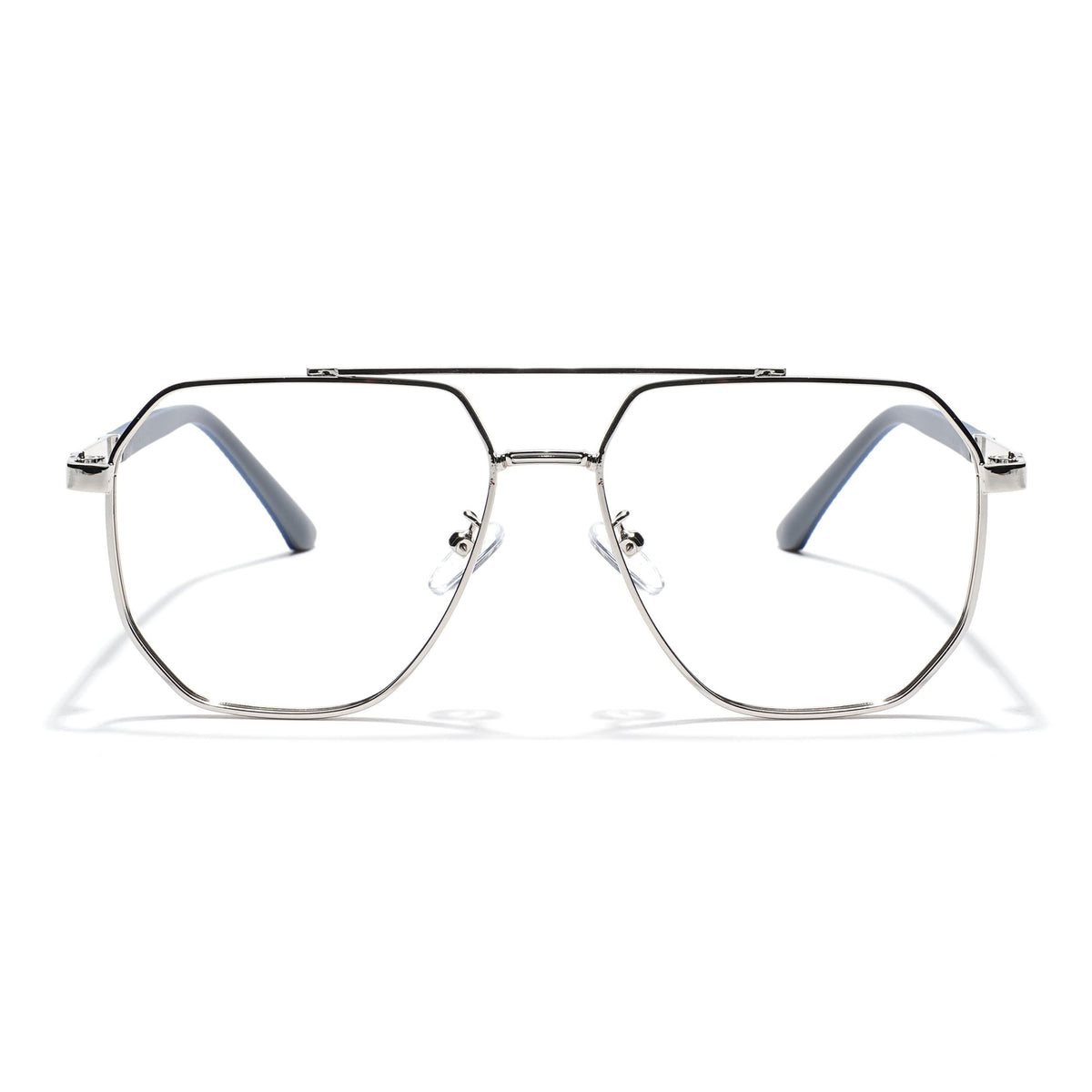 Eyejack Photochromic Silver Wayfarer Eyeglasses for Men & Women (9009CL742-C2)