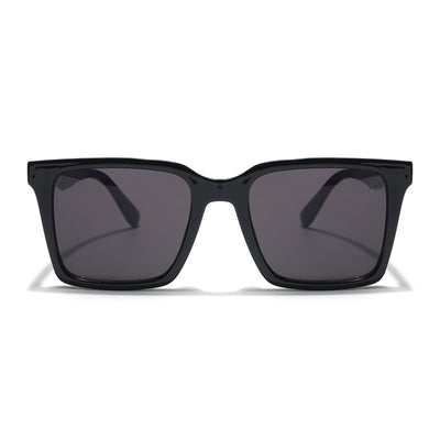 Eyejack Black Square Sunglasses for Men & Women (90150CL756)