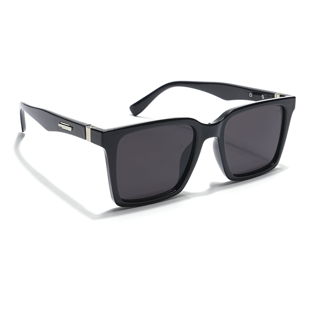 Eyejack Black Square Sunglasses for Men & Women (90150CL756)