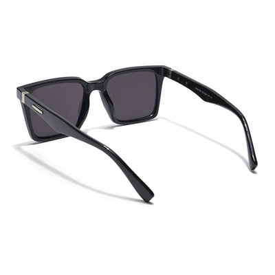 Eyejack Black Square Sunglasses for Men & Women (90150CL756)