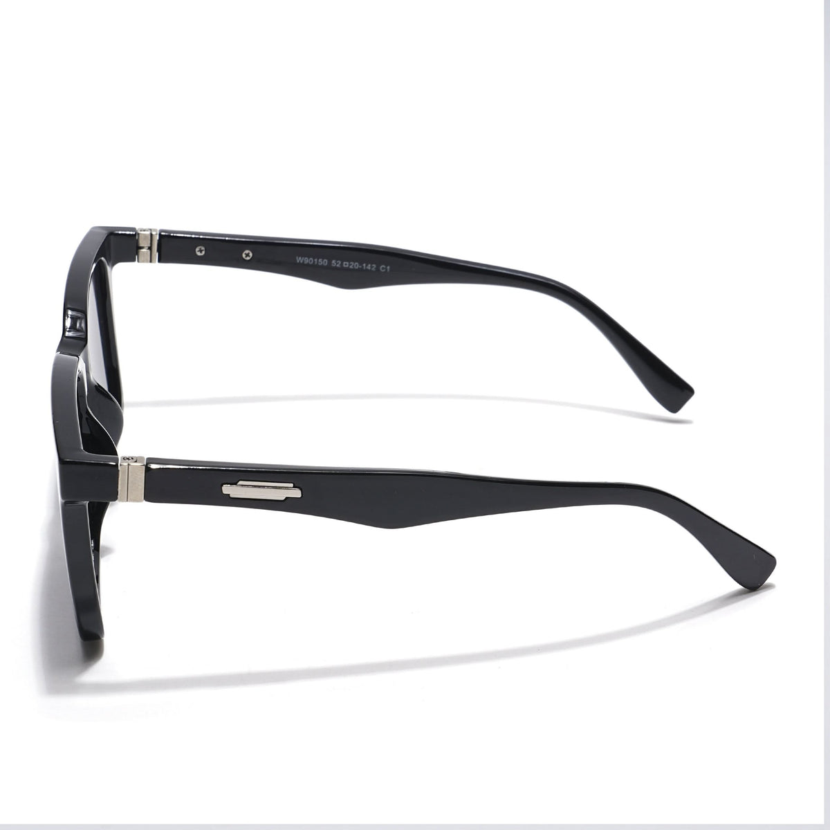 Eyejack Black Square Sunglasses for Men & Women (90150CL756)